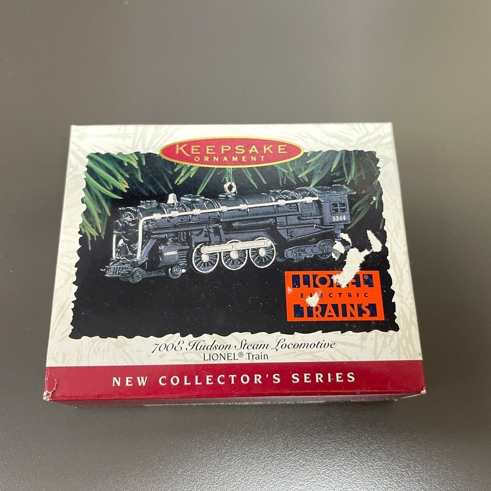 Hallmark Keepsake 700E Hudson Steam Locomotive Lionel Train Ornament 1996
